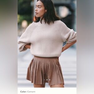 Varley Cream Ribbed Sweater